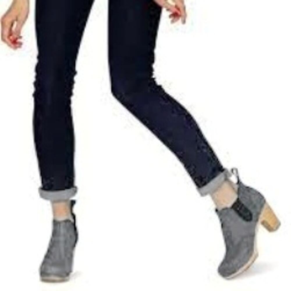 Swedish HASBEENS Classic Chelsea gray nubuck leather ankle boot booties Sz 40 10 - Picture 11 of 11